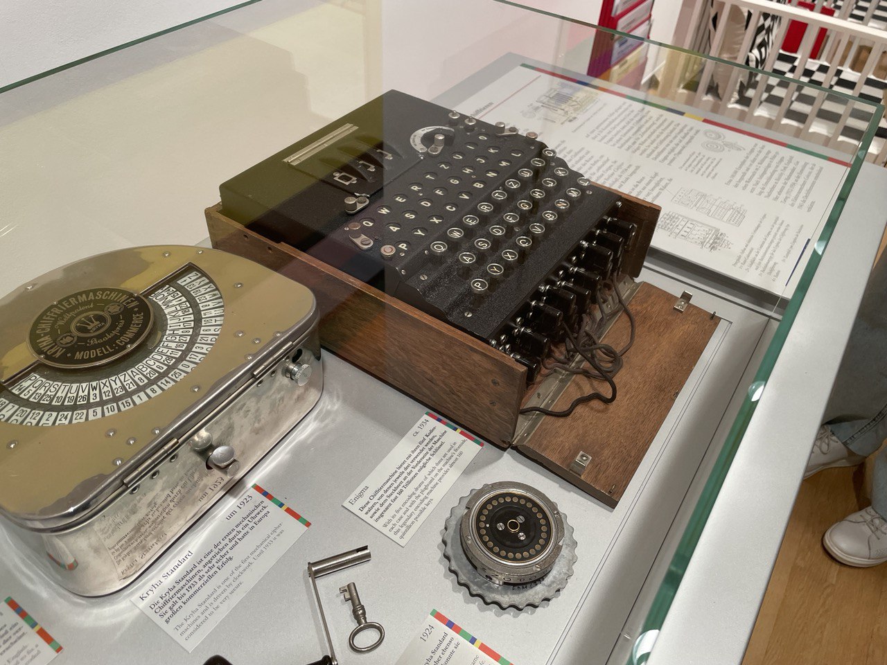 An original Enigma cipher device