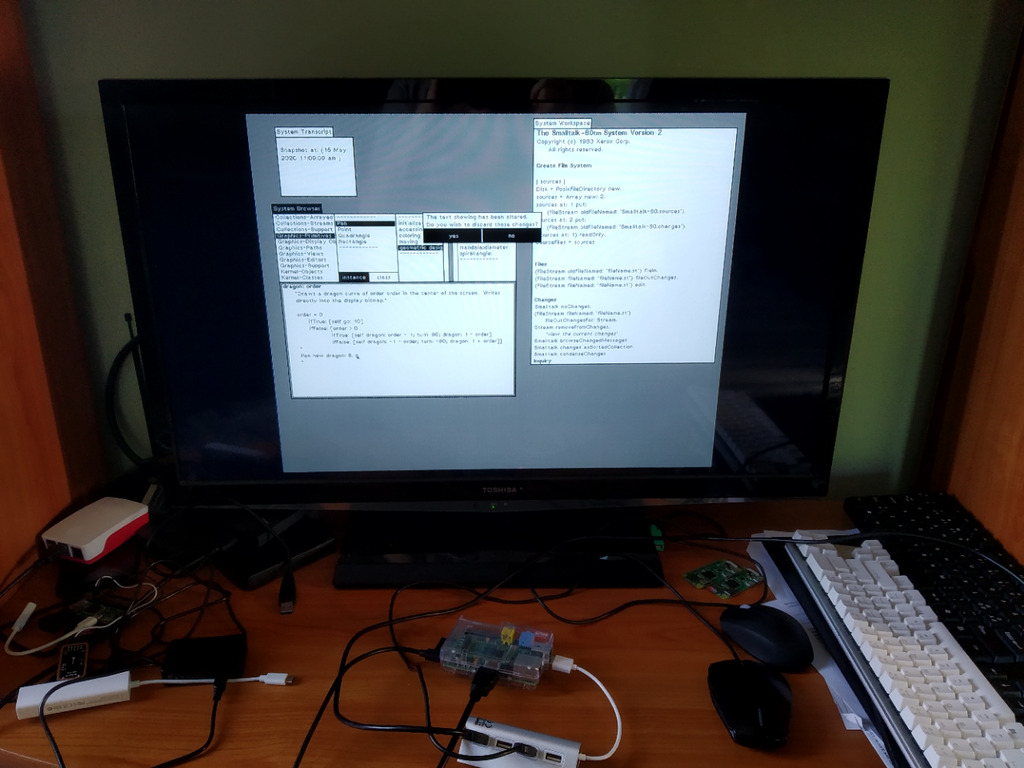 Smalltalk on Raspi Zero W screenshot